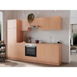 Cuisine kitchenette bloc cuisine int�gr�e h�tre gerda 270 cm respekta