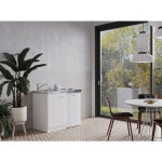 Cuisine mini - cuisine single kitchenette blanc levin 100 cm respekta