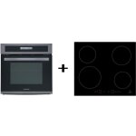 Respekta - four encastrable set de cuisson + plaque de cuisson à induction air chaud recyclé black steel ... Respekta - four encastrable set de cuisson + plaque de cuisson à induction air chaud recyclé black steel ...