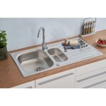 Vier en acier inoxydable vier  encastrer vier de cuisine vier dallas 100 x 50 - respekta
