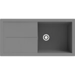Respekta - vier de cuisine  encastrer vier granit mineralite 100 x 50 cm gris