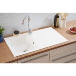 Respekta - vier Évier de cuisine Évier à encastrer mineralite Évier 86 x 50 blanc Respekta - vier Évier de cuisine Évier à encastrer mineralite Évier 86 x 50 blanc
