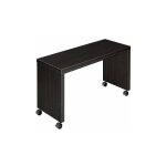Sans marque - retour bureau mobile l 100 x p 40 cm milano noir bne - maxiburo