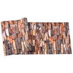Ideko - r�tro 3d pvc papier peint simulation briques antique naturel d�coration brique rouge 10 0. 53 ...