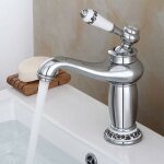 Gojoy - rétro bassin robinet salle de bains robinet, mitigeur mitigeur avec 2 tuyaux de raccordement, ... Gojoy - rétro bassin robinet salle de bains robinet, mitigeur mitigeur avec 2 tuyaux de raccordement, ...