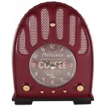 Pendule mtal en forme transistor - rouge