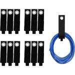 R�utilisables sangles, 12 pi�ces sangles sangles c�ble, sangles de rangement r�utilisables, crochet et ...