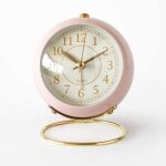 R�veil matin silencieux sans tic - tac, horloge de chevet non - ticking avec veilleuse, r�veil r�tro, ...