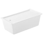 Revol - 638555 terrine rectangulaire avec couvercle + plateau porcelaine blanc 24, 2 x 11, 4 x 7 cm Revol - 638555 terrine rectangulaire avec couvercle + plateau porcelaine blanc 24, 2 x 11, 4 x 7 cm