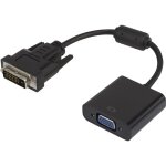 Rf - 3301134 dvi / vga adaptateur [1x dvi mle 24 + 1 ples - 1x vga femelle] noir avec noyau en ferrite, ...