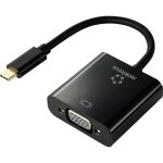 Rf - 4679564 usb - c� / vga adaptateur [1x usb - c� m�le - 1x vga femelle] noir 10. 00 cm y204652 - renkforce ...