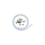 Kit tube souple butane avec 1 d�tenteur, 1 t�tine et 1 tube souple 1m50 ribitech dg170tc75 / b