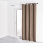 Homemaison - rideau 100% occultant - effet chin taupe 140x180 cm