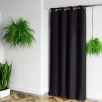Homemaison - rideau 100% occultant ignifug m1 noir 140x180 cm - noir