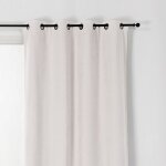 Homemaison - rideau alaska isolant et 100 % occultant blanc brillant 140x260 cm