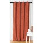 Rideau alaska isolant et 100 % occultant orange fonc 140x350 cm
