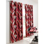 Rideau d'ameublement g�om�trique rose blush 140x260 cm