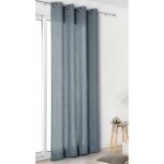 Rideau 'authentique' en 100% lin bleu foncé 135x260 cm Rideau 'authentique' en 100% lin bleu foncé 135x260 cm