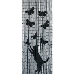 Rideau de porte bambou motif 'chat et papillons' wenko protection anti insectes, anti mouches, anti moustiques ... Rideau de porte bambou motif 'chat et papillons' wenko protection anti insectes, anti mouches, anti moustiques ...