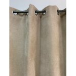 Linder - rideau beige uni phonique, isolant, thermique et occultant - 140x260cm - beige Linder - rideau beige uni phonique, isolant, thermique et occultant - 140x260cm - beige