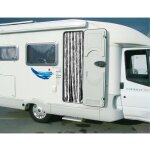 Bigbuy - rideau chenille pour porte camping - car incasa coloris - gris et blanc, dimension (cm) - 56 ...