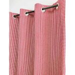 Rideau chic à carreaux rouge vichy 140x250cm - 140x250cm - rouge Rideau chic à carreaux rouge vichy 140x250cm - 140x250cm - rouge