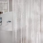 Rideau de douche anti - moisissure avec aimant de poids en dessous, rideau antibactrien impermable ...