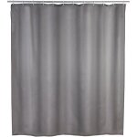 Rideau de douche anti moisissure wenko antibact�rien, base lest�e, lavable en machine 30�, anneaux inclus, ...