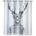 Rideau de douche mr deer, textile, 180x200 cm wenko
