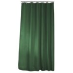 Rideau de douche avec crochets 180 x 200 cm quartz kaki - jacquard - livraison gratuite