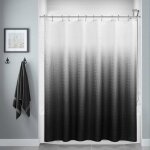 Rideau de douche rideau de douche noir 180x180cm , rideaux de douche en polyester ombr� pour salle de ...