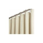 Rideau de douche en tissu stall - 120 x 180 cm ensemble étroit de rideaux de douche en lin texturé avec ... Rideau de douche en tissu stall - 120 x 180 cm ensemble étroit de rideaux de douche en lin texturé avec ...