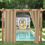 Rideaux d'ext�rieur jardin patio gazebo rideau occultant coupe - vent protection uv r�sistant � la moisissure, ...