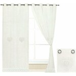 Emmevi mv s. p. a. - rideau de fenêtre couple 2 pcs porte intérieure tissu semi - transparent lin blanc ... Emmevi mv s. p. a. - rideau de fenêtre couple 2 pcs porte intérieure tissu semi - transparent lin blanc ...