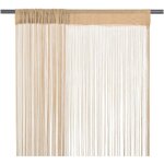 Rideau en fils 2 pcs 140 x 250 cm beige vidaxl Rideau en fils 2 pcs 140 x 250 cm beige vidaxl