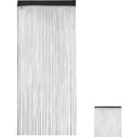Rideau de fil, lot de 2, peut être raccourci, passage pour tringle, 90 x 245 cm, diff. tailles, noir ... Rideau de fil, lot de 2, peut être raccourci, passage pour tringle, 90 x 245 cm, diff. tailles, noir ...