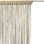 Rideau fil  guopo  90x200cm lin