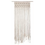 Atmosphera - rideau fil macram 't' 90x200cm beige