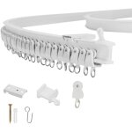 Rideau glide rail track droites ou pliable souple baies vitres top clamping 5 mtres