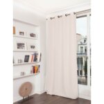 Homemaison - rideau grande hauteur phonique thermique et occultant 'moondream' beige 140x300 cm
