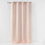 Rideau à ?illets 'arty line' 140x260cm rose & argent Rideau à ?illets 'arty line' 140x260cm rose & argent
