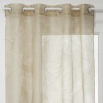 Atmosphera - rideaux � ?illets 'feuilles' 140 x 240 cm atmosph�ra - lin