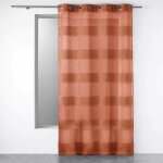 Rideau voilage  ?illets  terraza  140x240cm terracotta