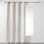 Rideau imprim  triomy  140x260cm naturel