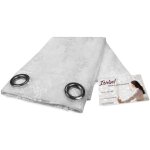 Rideau isabel blanc cm. 140x280 emball�s dans de la dentelle jacquard