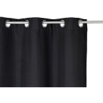 Atmosphera - rideau isolant noir 140x260cm crateur d'intrieur