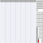 Rideau a laniere en pvc 107x213, 4 cm rideau a lamelles transparent porte lot de 7 bandes en plastique ...