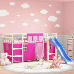 Rideaux pour lit mezzanine rose polyester vidaxl Rideaux pour lit mezzanine rose polyester vidaxl