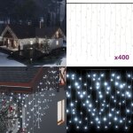 Rideau lumineux à glaçons led 10m 400led blanc froid 8fonctions - guirlande lumineuse noel - rideau lumineux ... Rideau lumineux à glaçons led 10m 400led blanc froid 8fonctions - guirlande lumineuse noel - rideau lumineux ...