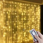 Rideau lumineux usb � led de 3m x 3m, avec 300 led et 8 mod�les lumineux diff�rents, id�al pour la d�coration ...